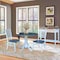 International Concepts Round 42 in. Dual Drop Leaf Dining Table with 2 Ladderback Chairs - 3 Piece Dining Set, 42 in W K05-42DP-C310P - alternate 7